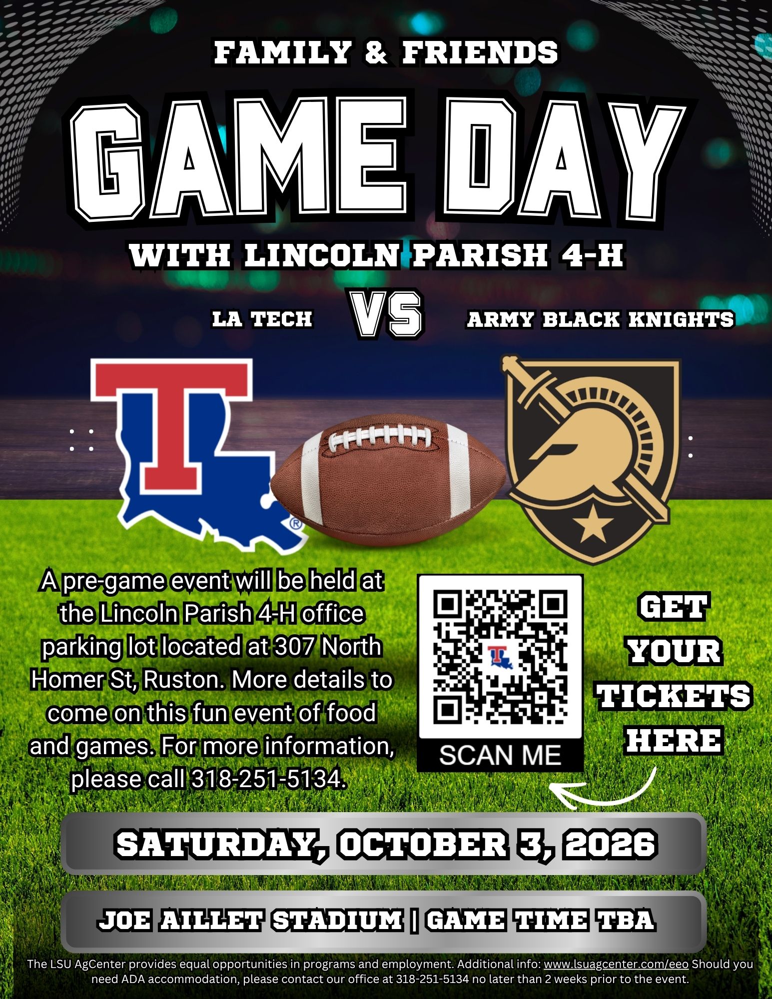 4-H Family and Friends Game Day with the Bulldogs!